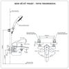 Sen tắm nóng lạnh TOTO TBG09302VA/TBW02006A