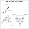 Sen tắm nóng lạnh TOTO TBG11302VA/TBW01008A