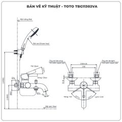 Sen tắm nóng lạnh TOTO TBG11302VA/TBW03002B