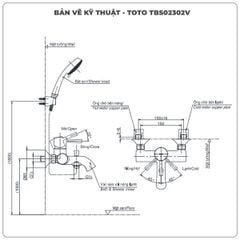 Củ sen nóng lạnh TOTO TBS02302V