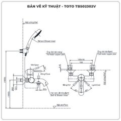 Sen tắm nóng lạnh TOTO TBS02302V/TBW03002B