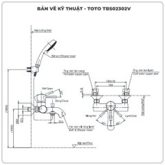 Sen tắm nóng lạnh TOTO TBS02302V/TBW02006A