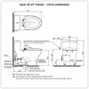 Bồn cầu nắp rửa cơ TOTO MS885DE2