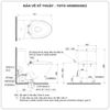 Bồn cầu nắp rửa cơ TOTO MS889DRE2