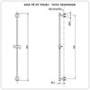 Thanh trượt sen tắm TOTO TBW01015B
