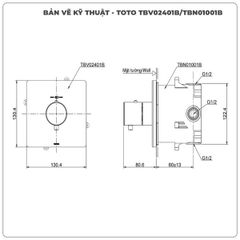 Van chuyển hướng TOTO TBV02401B/TBN01001B