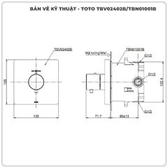 Van điều chỉnh nhiệt độ TOTO TBV02402B/TBN01001B