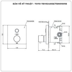 Van điều chỉnh nhiệt độ TOTO TBV02405B/TBN01001B