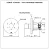Van chuyển hướng TOTO TBV01102B/TBN01101B (3 đường nước)