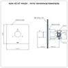 Van chuyển hướng TOTO TBV01104B/TBN01103B (3 đường nước)