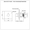 Van chuyển hướng TOTO TBV02103B/TBN01102B (2 đường nước)