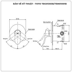 Van điều chỉnh nóng lạnh TOTO TBG01303B/TBN01001B