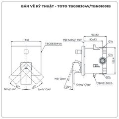 Van điều chỉnh nóng lạnh TOTO TBG08304VA/TBN01001B (TBG08304V)