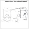 Van điều chỉnh nóng lạnh TOTO TBG09304VA/TBN01001B (TBG09304V)