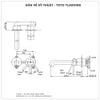 Vòi chậu gắn tường TOTO TLS01310B (Vòi dài)