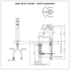 Vòi rửa mặt lavabo TOTO TLS02305V