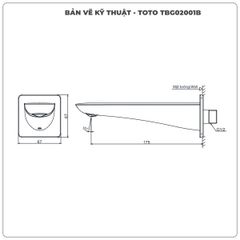 Vòi xả bồn TOTO TBG02001B âm tường