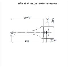 Vòi xả bồn TOTO TBG08001B âm tường