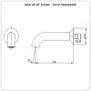 Vòi xả bồn TOTO TBS02001B âm tường