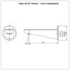 Vòi xả bồn TOTO TBS03001B âm tường
