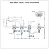 Vòi sen xả bồn tắm TOTO TBG01202BB 4 lỗ (TBG01202B)