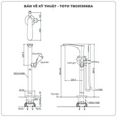 Vòi sen xả bồn tắm TOTO TBG01306BA/TBN01105B (TBG01306B)