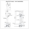 Vòi sen xả bồn tắm TOTO TBG01306BA/TBN01105B (TBG01306B)