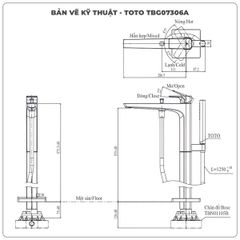 Vòi sen xả bồn tắm TOTO TBG07306A/TBN01105B