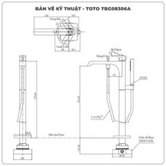 Vòi sen xả bồn tắm TOTO TBG08306A/TBN01105B