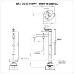 Vòi sen xả bồn tắm TOTO TBG11306A/TBN01105B