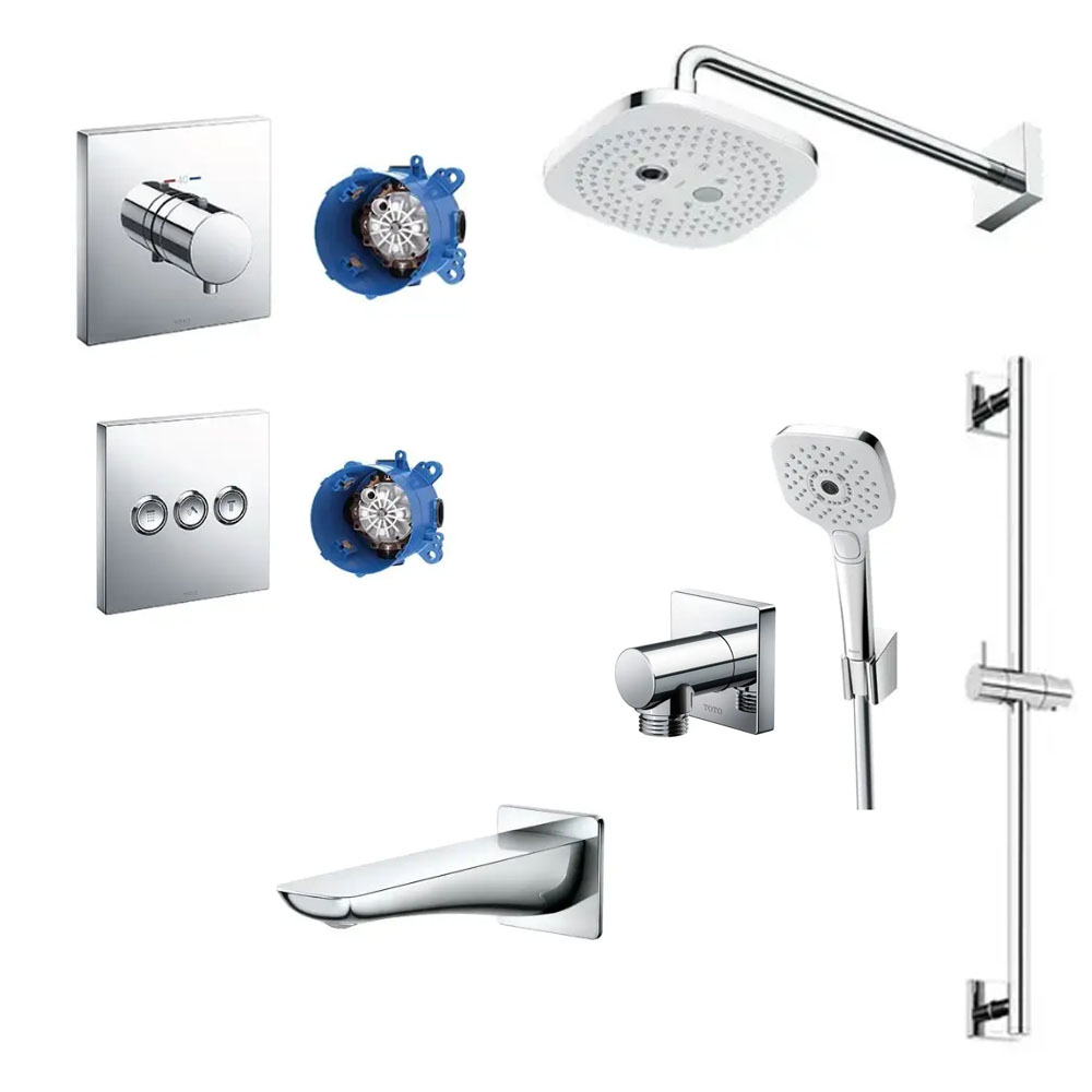 Sen tắm âm tường TOTO TBV02402B/TBV02105B/TBW02004A/TBW02006A/TBW02012B/TBG02001B (3 đường nước)