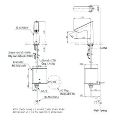 Vòi cảm ứng TOTO TLE27002V/TLE01502A1/TLN01102A (Điện)