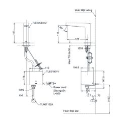 Vòi cảm ứng lavabo TOTO TLE29001V