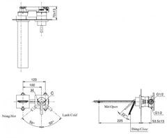 Vòi chậu gắn tường TOTO TLP02310BA (Mã cũ TLP02310B)