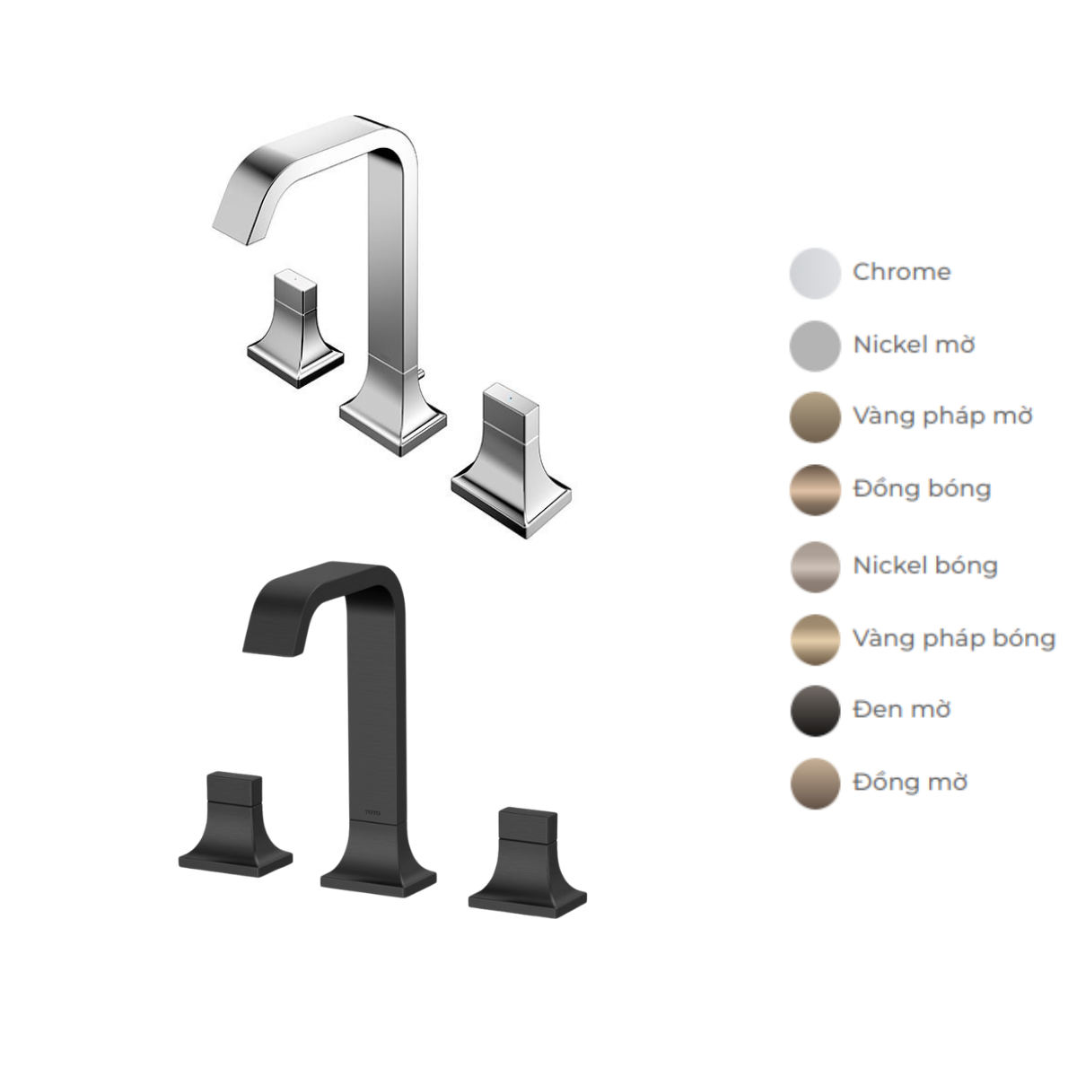 Vòi lavabo 3 lỗ TOTO TLG08201B