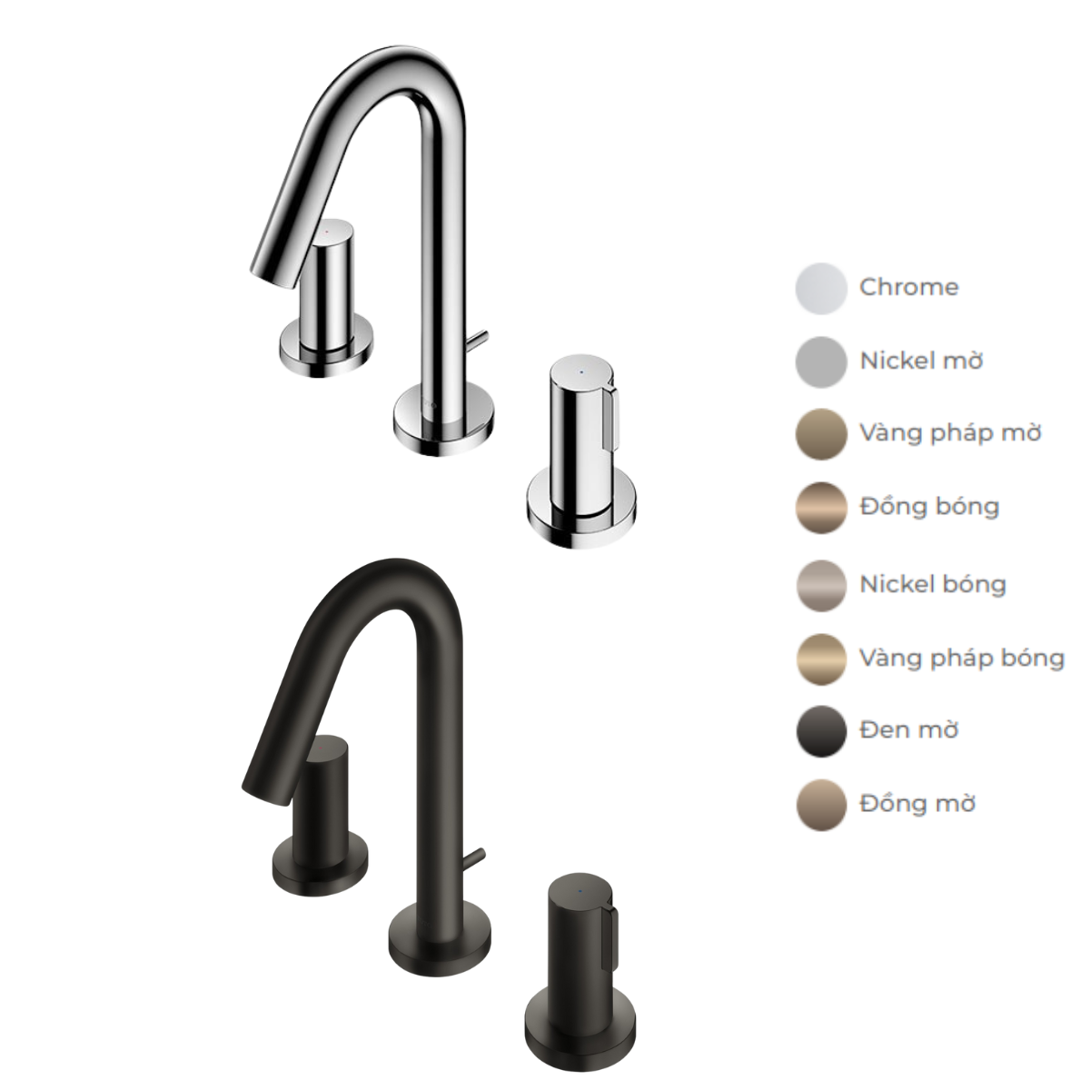 Vòi lavabo 3 lỗ TOTO TLG11201B