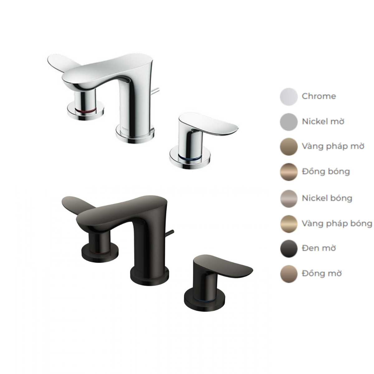 Vòi lavabo 3 lỗ TOTO TLG01201B