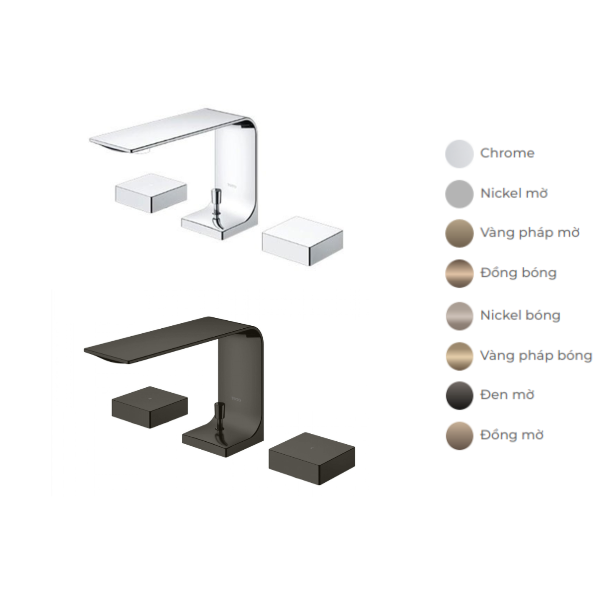 Vòi lavabo 3 lỗ TOTO TLP02201BA (Mã cũ TLP02201B)