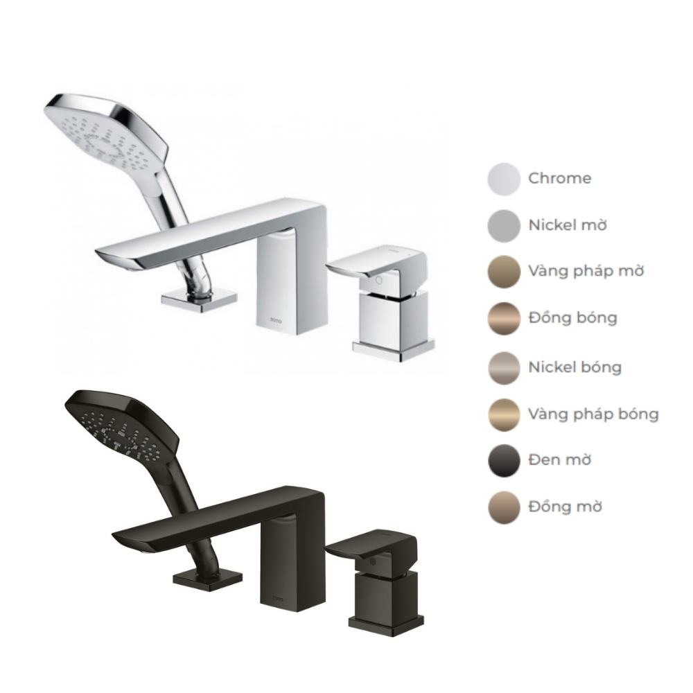 Vòi sen xả bồn tắm TOTO TBG02305B 3 lỗ