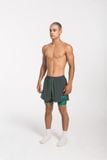  Dark Green Short - Quần Đùi Thể Thao Nam 2 Lớp 