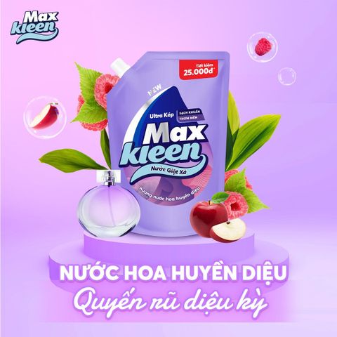 [HÀ ĐÔNG] Combo 2 Túi Nước Giặt Xả MaxKleen 3.8kg