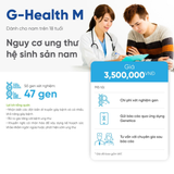  Xét nghiệm gen - G-Health M - Nguy cơ ung thư hệ sinh sản nam 