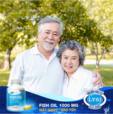  Dầu cá bổ sung Omega-3 DHA & EPA từ nguồn dầu cá Lysi-Iceland giúp mắt sáng, não tốt - FISH OIL Mega We Care (100 viên) 