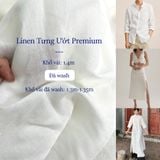  [Vải MM] [103] Vải Linen Tưng Ướt Premium Đã Wash Lên Áo, Quần, Váy, Đầm, Sơ Mi (Giá Bán 0.55m) 