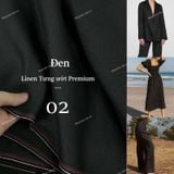  [Vải MM] [103] Vải Linen Tưng Ướt Premium Đã Wash Lên Áo, Quần, Váy, Đầm, Sơ Mi (Giá Bán 0.55m) 