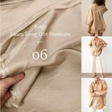  [Vải MM] [103] Vải Linen Tưng Ướt Premium Đã Wash Lên Áo, Quần, Váy, Đầm, Sơ Mi (Giá Bán 0.55m) 