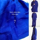  [Vải MM] [104] Vải Linen Gân Đã Wash Mỏng, Mát, Rũ Nhẹ May Sơ Mi, Váy, Đầm, Bộ (Giá Bán 0.5m) 