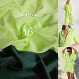  [Vải MM] [104] Vải Linen Gân Đã Wash Mỏng, Mát, Rũ Nhẹ May Sơ Mi, Váy, Đầm, Bộ (Giá Bán 0.5m) 