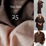  [Vải MM] [104] Vải Linen Gân Đã Wash Mỏng, Mát, Rũ Nhẹ May Sơ Mi, Váy, Đầm, Bộ (Giá Bán 0.5m) 