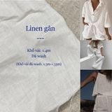  [Vải MM] [104] Vải Linen Gân Đã Wash Mỏng, Mát, Rũ Nhẹ May Sơ Mi, Váy, Đầm, Bộ (Giá Bán 0.5m) 